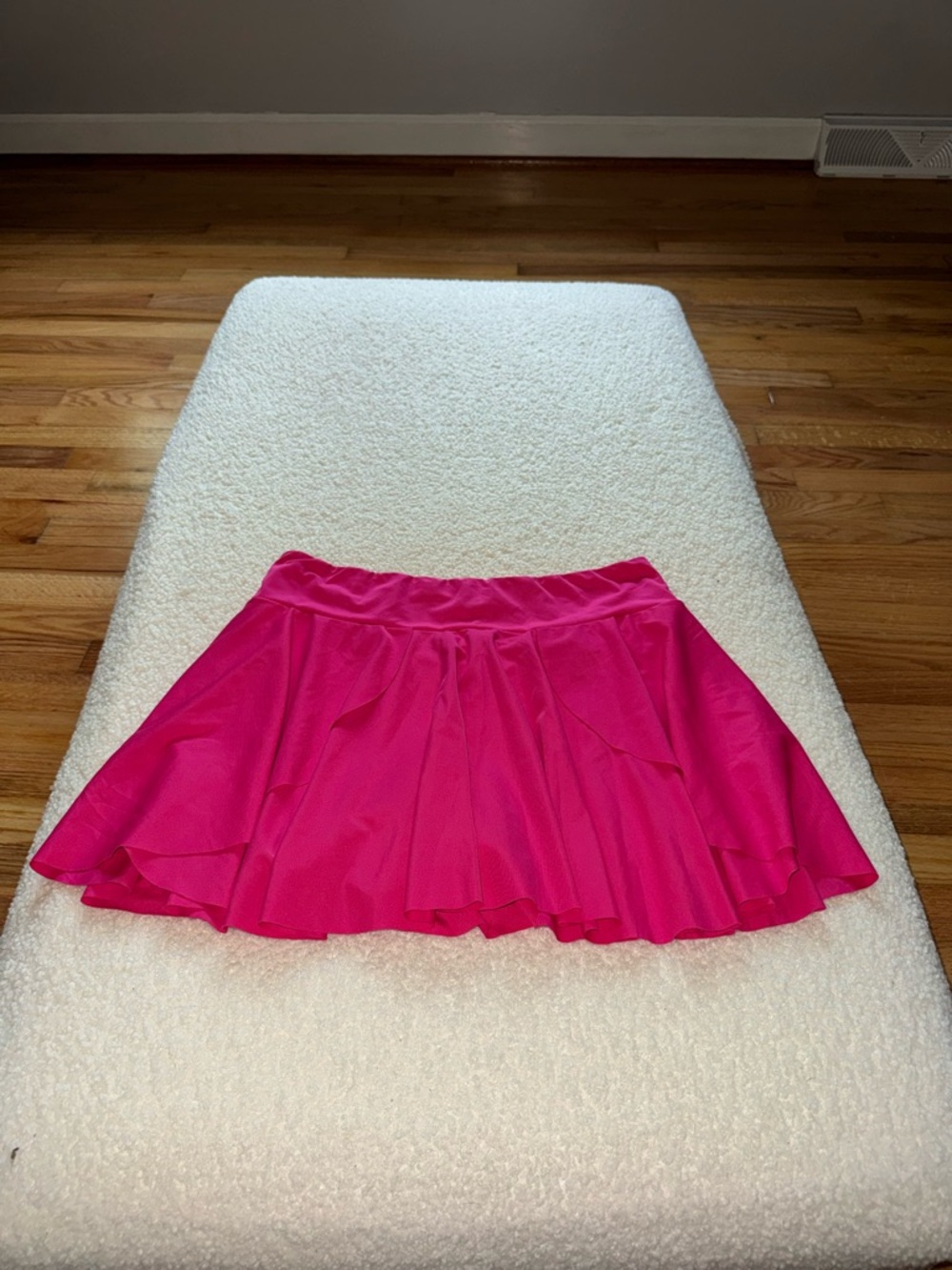 Women's Hot Pink Flared Skirt with Shorts